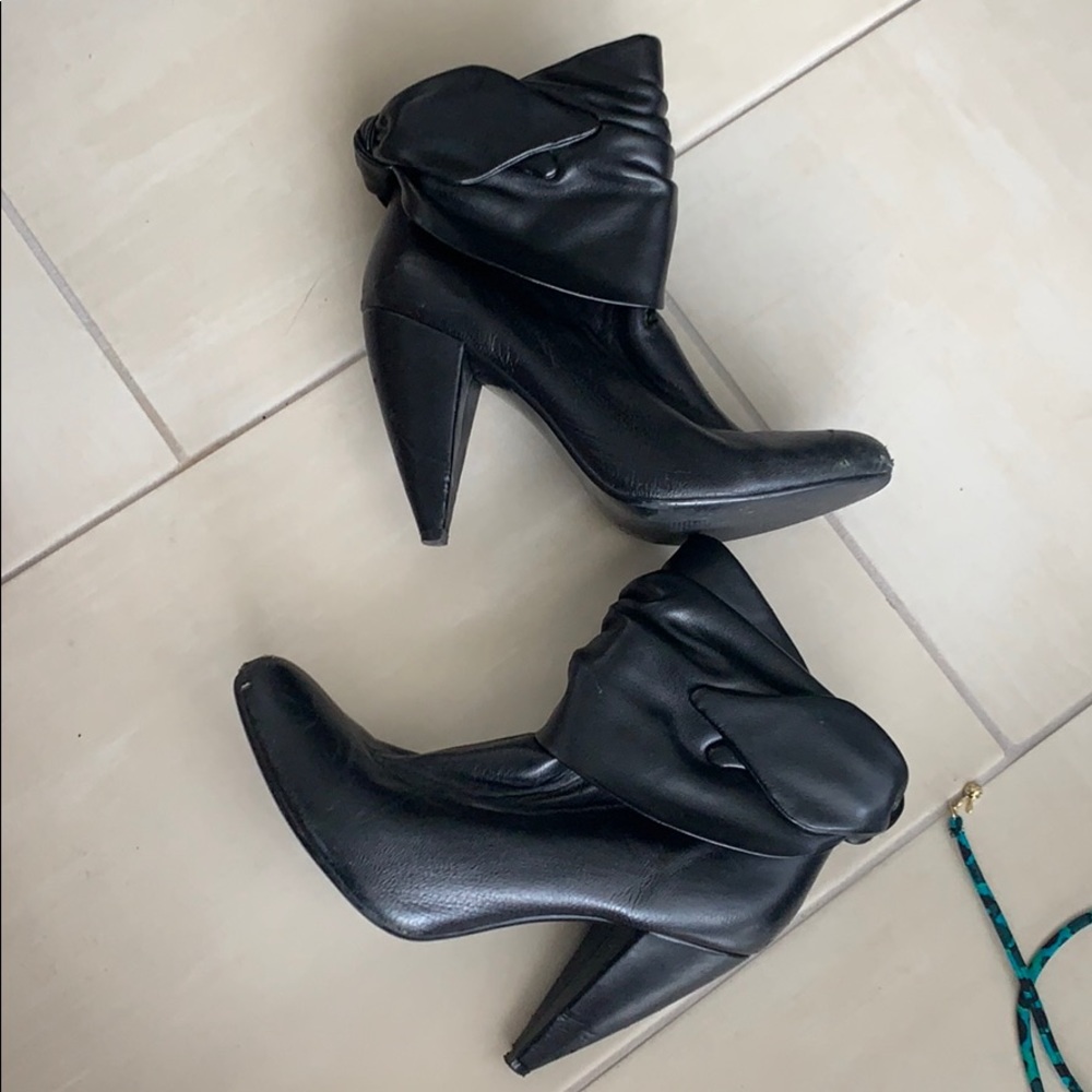 Black ankle boots